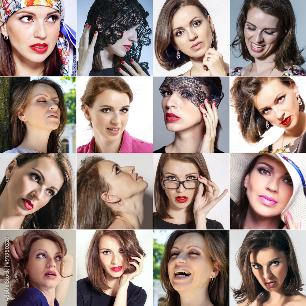 16 frames with one model 16 frames with one model