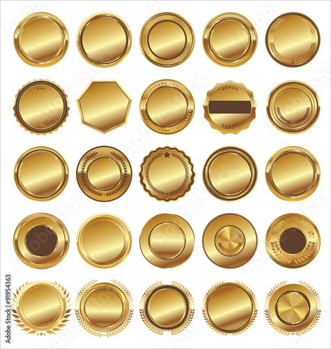 Golden badges collection