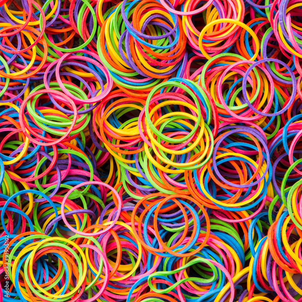 colorful elastic band background