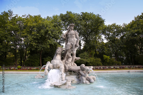 Neptune Fountain in Munich, Germany
