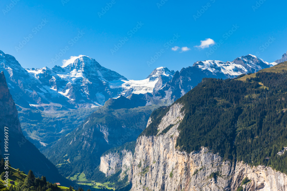 Breithorn and Bernese Alps