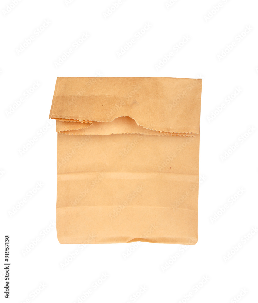 Paper bag isolated on white background Paper bag isolated on white background