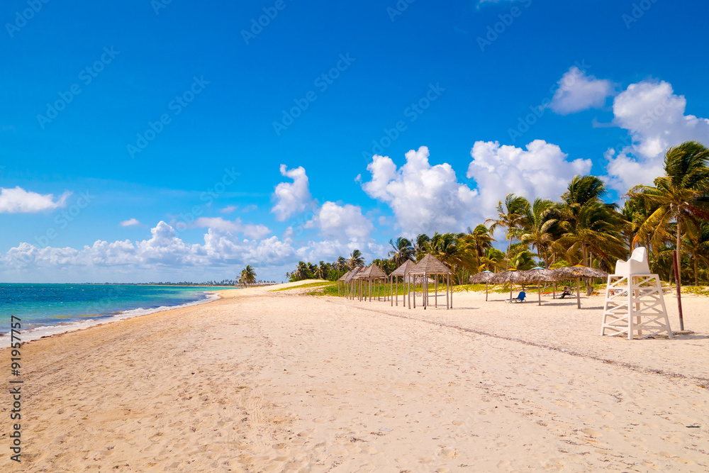 Fototapeta premium Santa Lucia beach, Camaguey Province, Cuba.