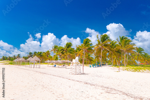 Canvastavla Santa Lucia beach, Camaguey Province, Cuba.
