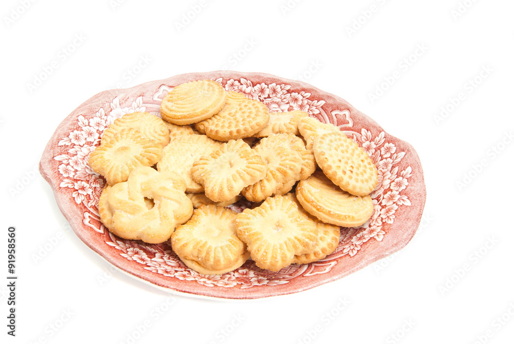 delicious cookies on a dish