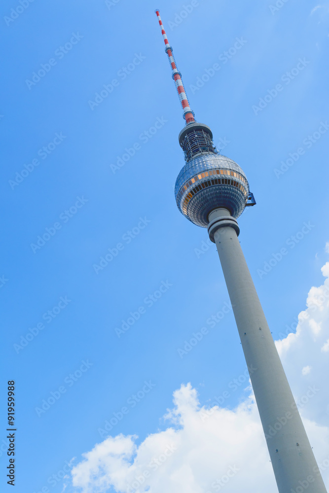 TV Tower in Berlin. 368 m. The tallest building in Germany and fourth in height among the TV towers in Europe.

