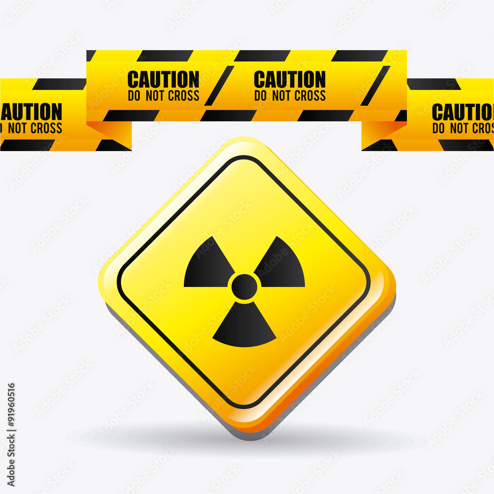 Obraz premium Danger advertising design.