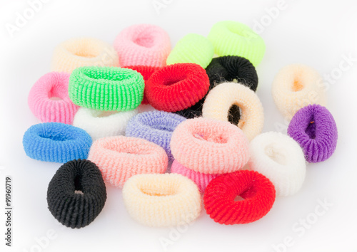 Colorful scrunchies