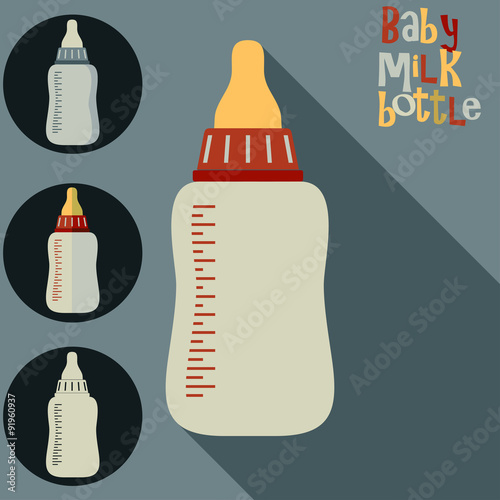 Vector Baby milk bottle