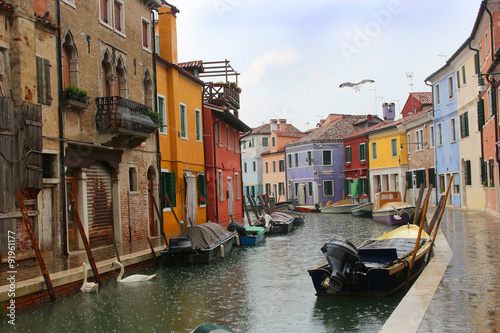 Burano, Italy houses