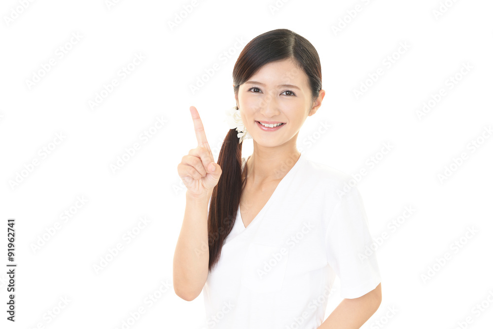 笑顔の女性 笑顔の女性