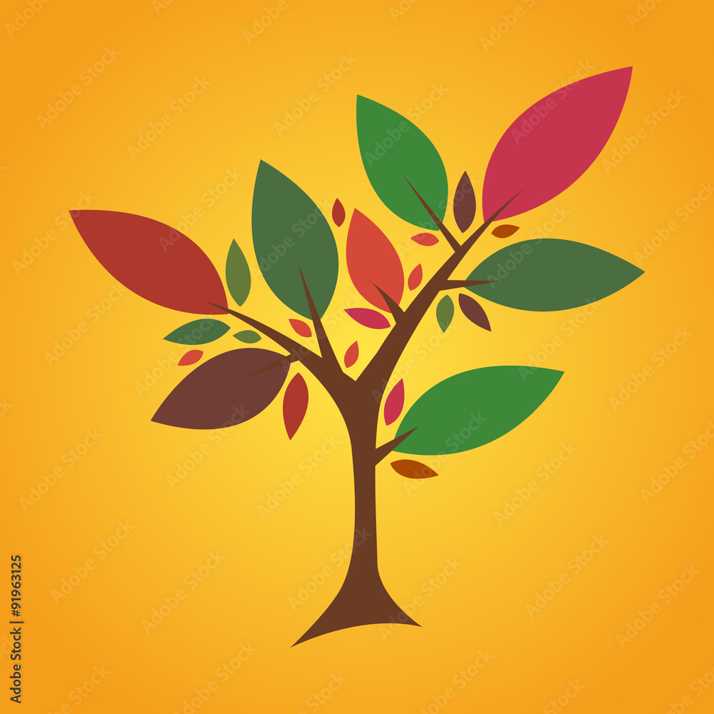 Obraz premium Colorful Summer Tree