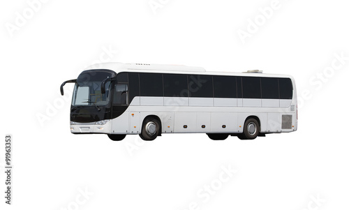 bus on white background