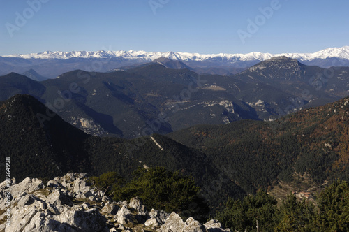 Pyrennees mountain fron "La Mare de Den del Mon" Girona