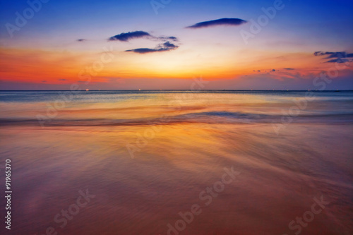 Tropical beach at sunset. © Kushch Dmitry