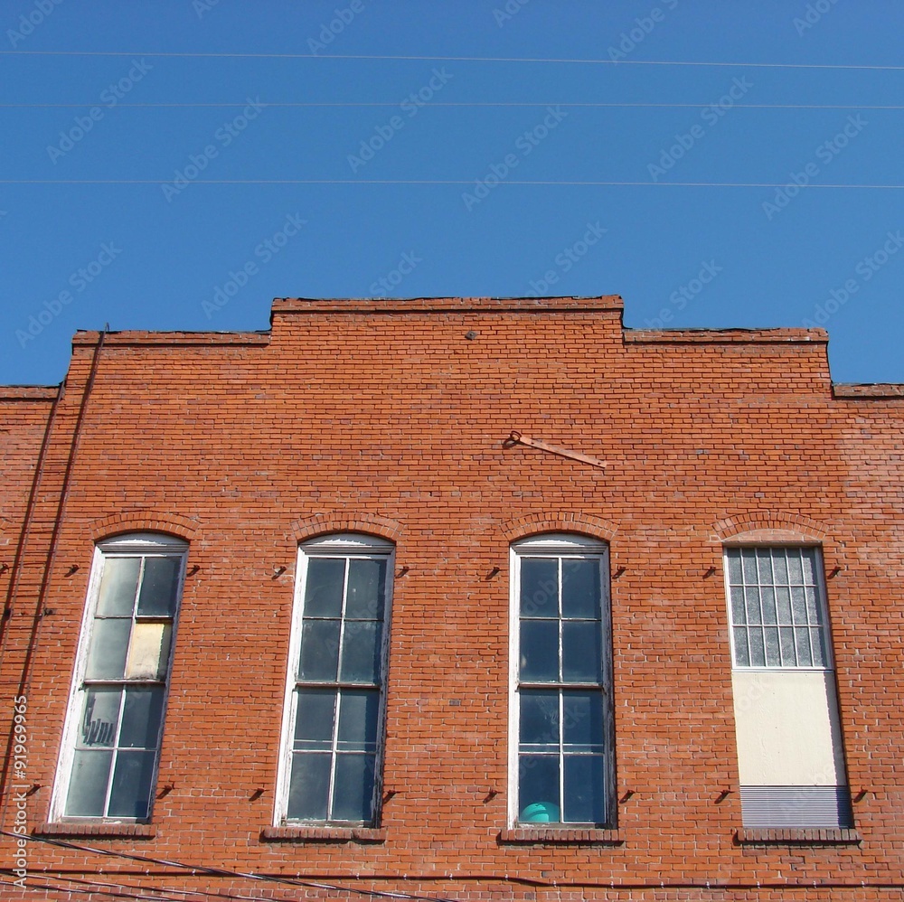 brick building with windows