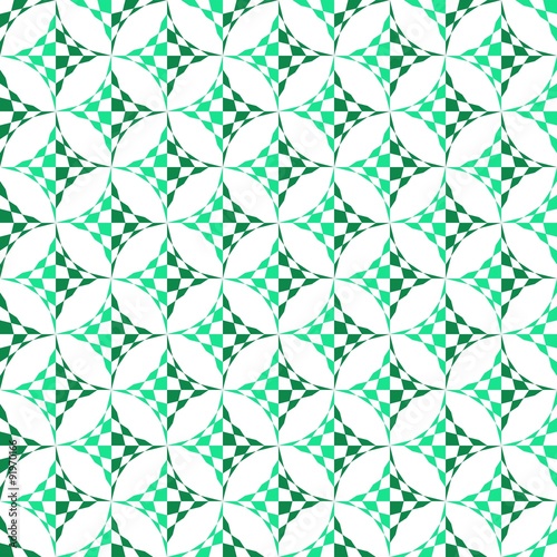 Geometric Illusion Seamless Pattern