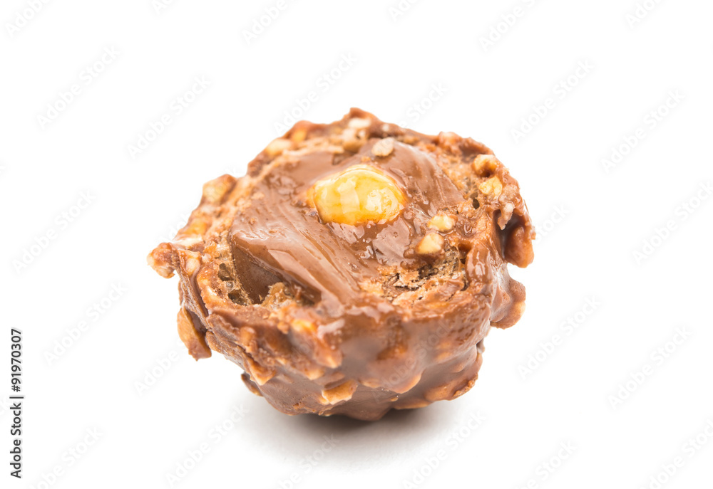 chocolate truffle with nuts chocolate truffle with nuts