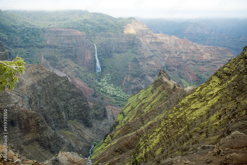 Obraz premium Waimea Falls, Kauai, Hawaii-4