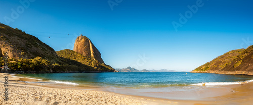 Vermelha Beach and Sugar Loaf panorama, late afternoon, Urca neighborhood, Rio de Janeiro, Brazil photo