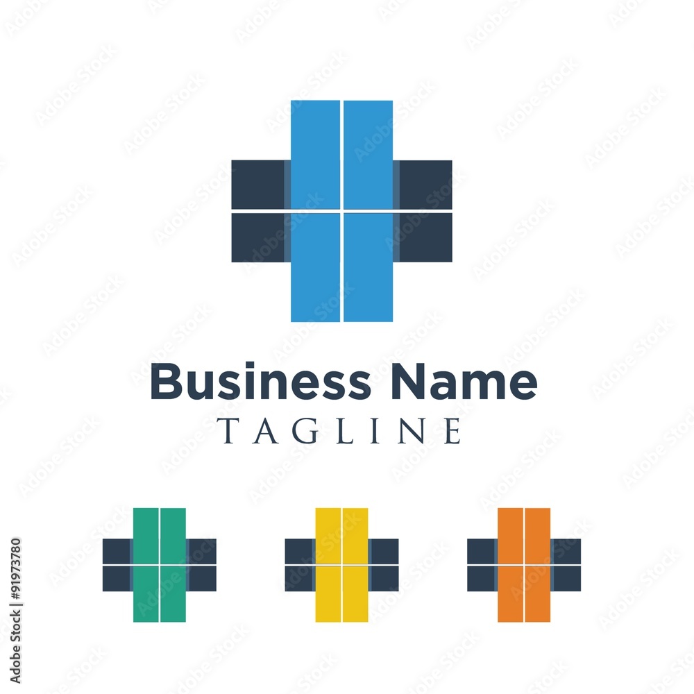 Obraz premium medical logo icon vector