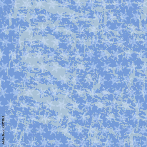 Winter motif background with snowflakes.