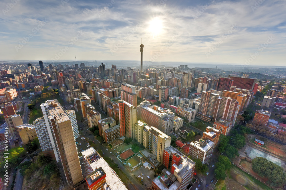 Naklejka premium Hillbrow Tower - Johannesburg, RPA