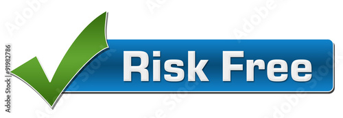 Risk Free With Green Tickmark  photo