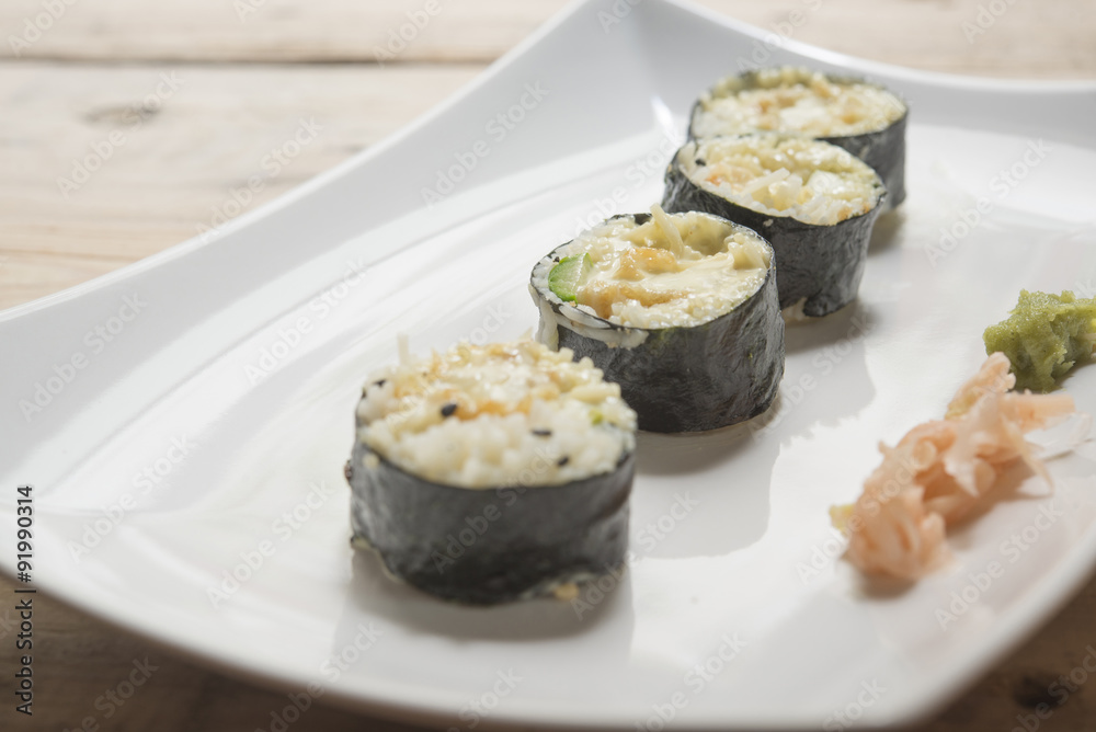Traditional japanese food, Sushi Traditional japanese food, Sushi