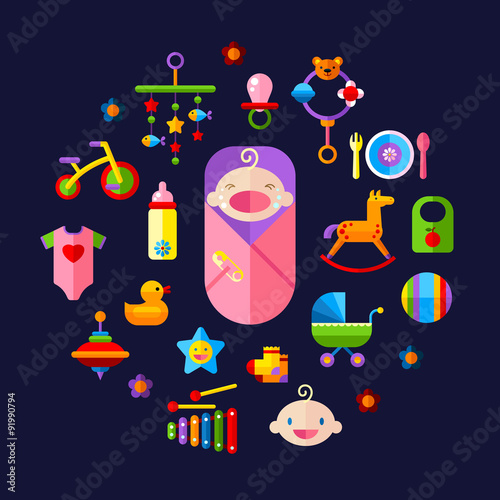 Baby icons set