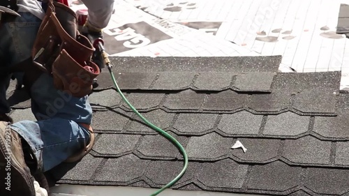 Tight Shot of Roofers Roofing