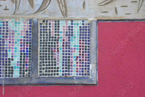 Photo of the old textures mosaic