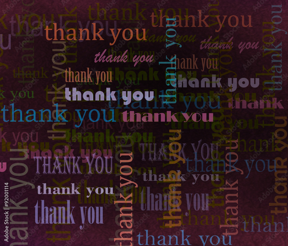 thank you Word cloud background Stock Illustration | Adobe Stock