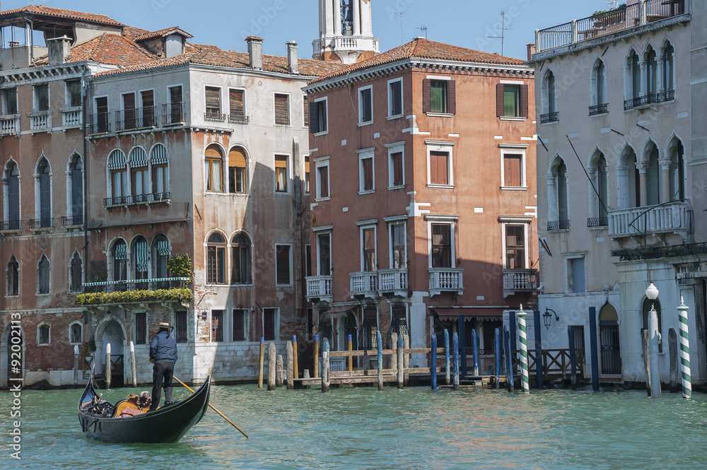 Obraz premium Gondola in antique Venice, Italy 