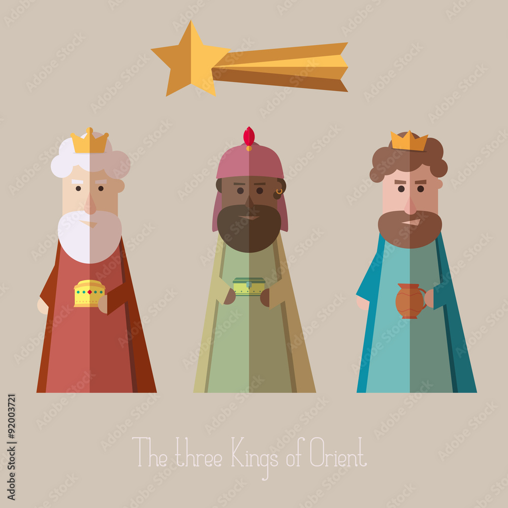 Fotografie The three Kings of Orient wisemen