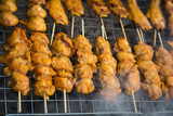 grilled chicken,selective focus