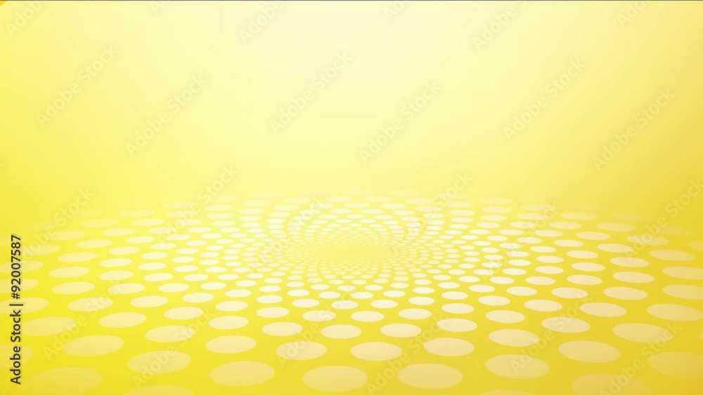 abstract yellow background made of small circles perspective