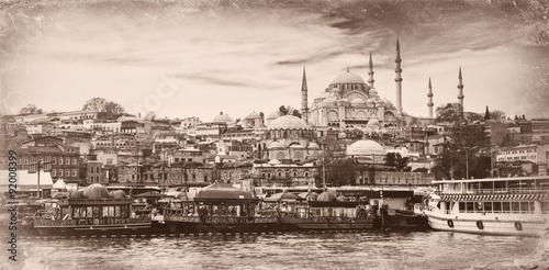 Canvas Print Istanbul the capital of Turkey, eastern tourist city.
