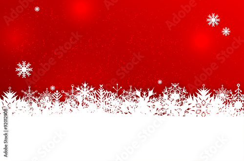 Winter background with snowflakes and place for text