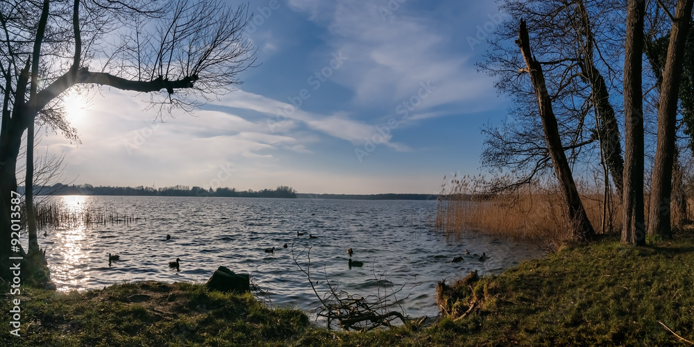 Abendstimmung am winterlichen Wandlitzer See Abendstimmung am winterlichen Wandlitzer See