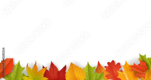 Herbst / Hintergrund / Vektor / Laub