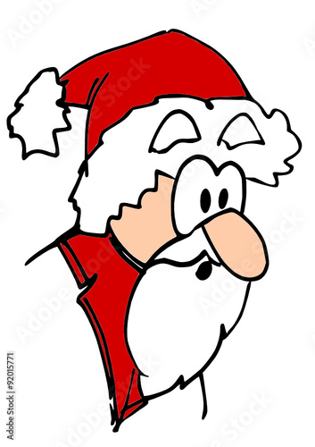 Erstaunter Weihnachtsmann