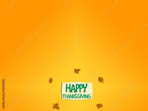 Happy Thanksgiving day illustration background texture orange gradient