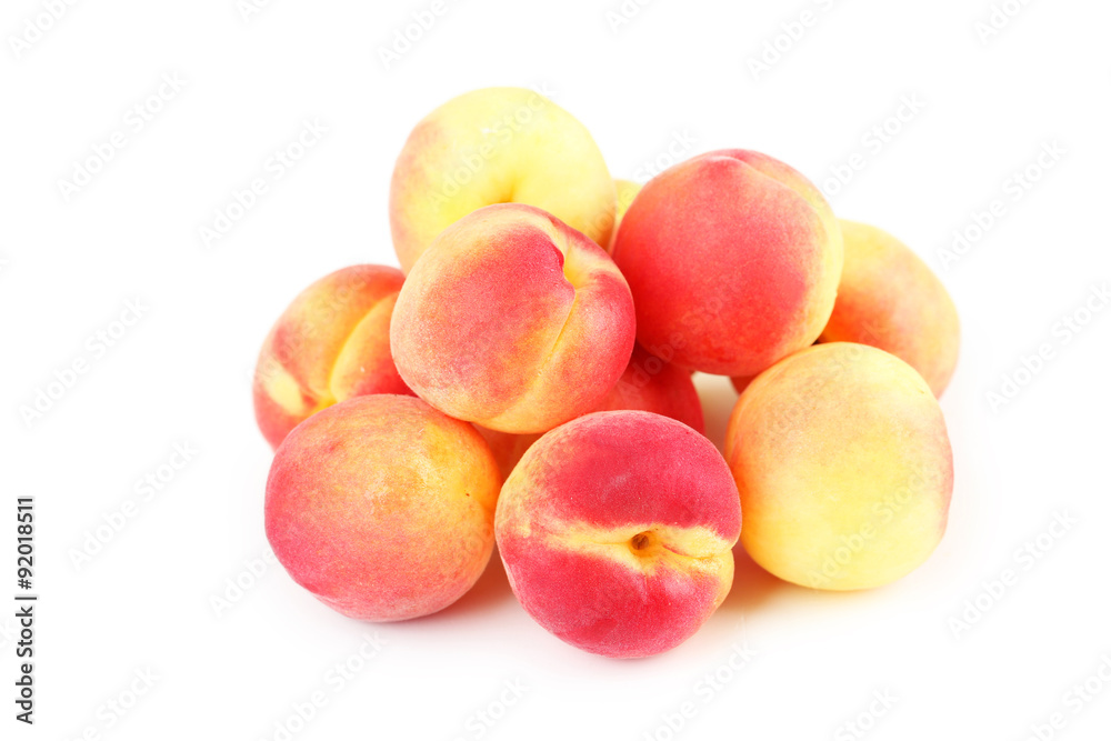 Fresh apricots isolated on a white Fresh apricots isolated on a white