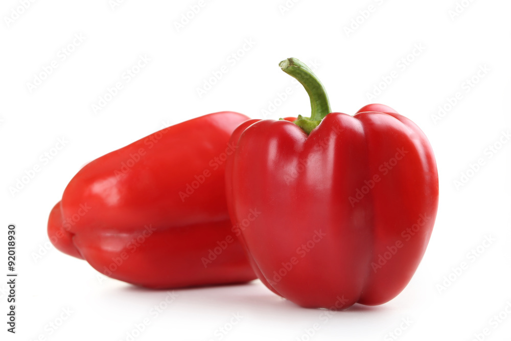 Red peppers isolated on a white Red peppers isolated on a white