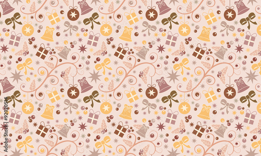 Naklejka premium Seamless pattern Christmas