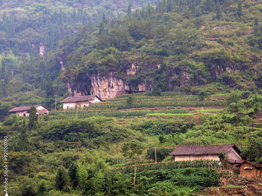 Naklejka premium Yangtze Fluss (Jangtsekiang) China 