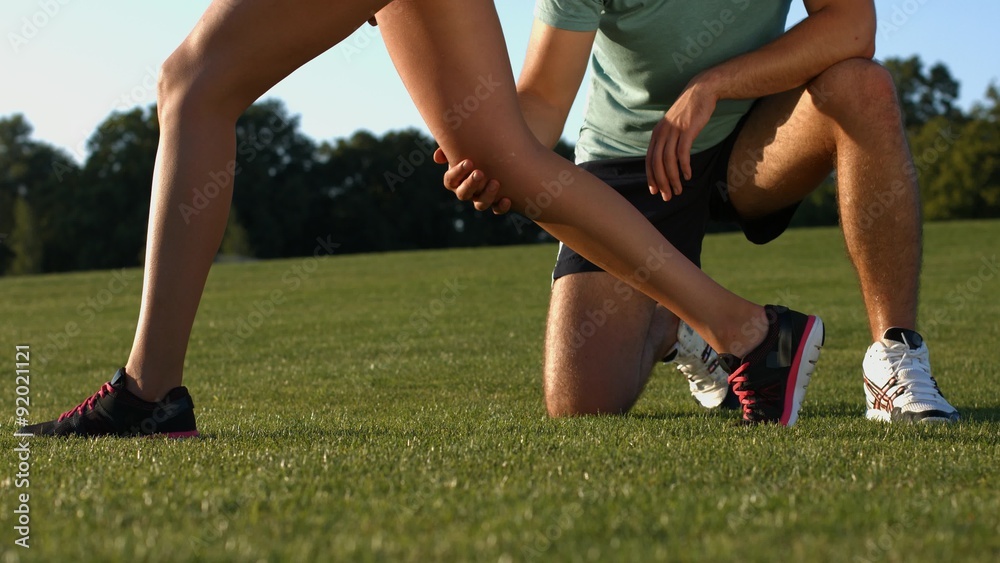 Sport exercises for legs close up. Sport exercises for legs close up.