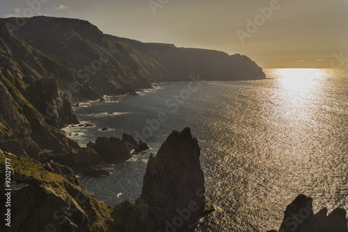 Acantilados en cabo Ortegal (La Coruña, España).