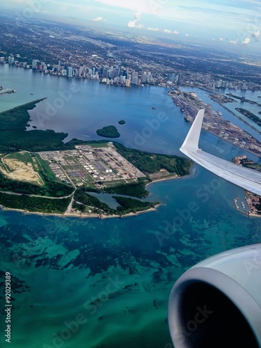 Aerial View of Miami, Florida, United States of America